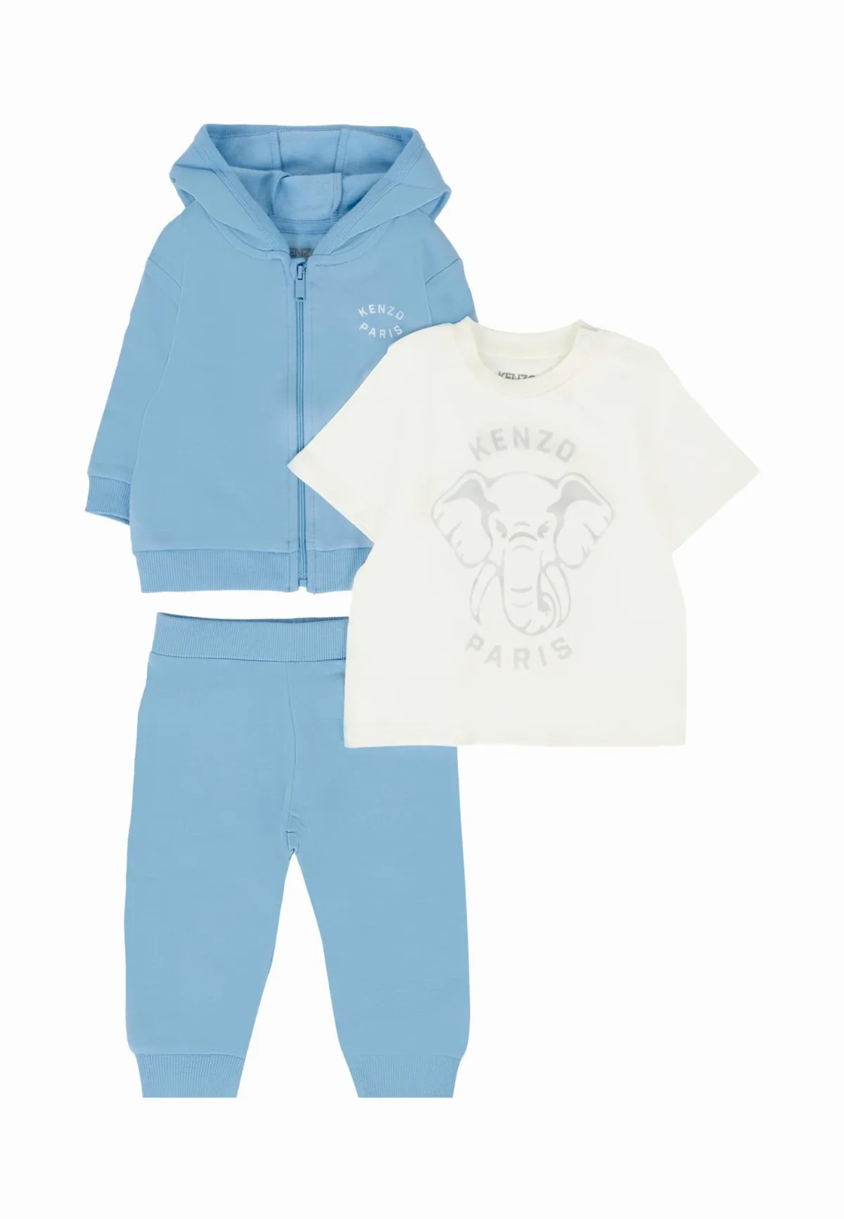 Blue Suit For Baby Boy With Elephant by Kenzo Kids