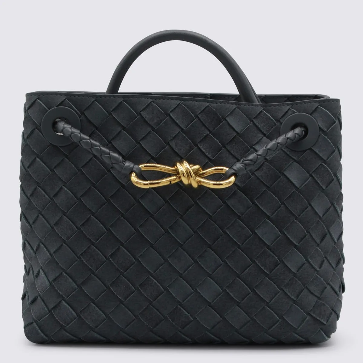 Blue Leather Andiamo Bag