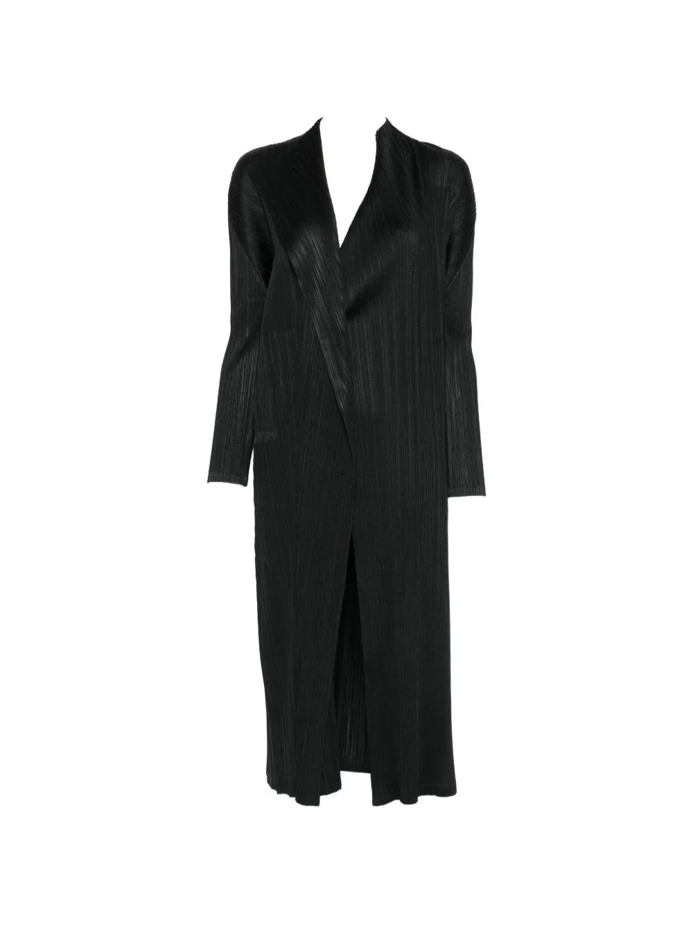 Pleated Long Coat by Pleats Please Issey Miyake
