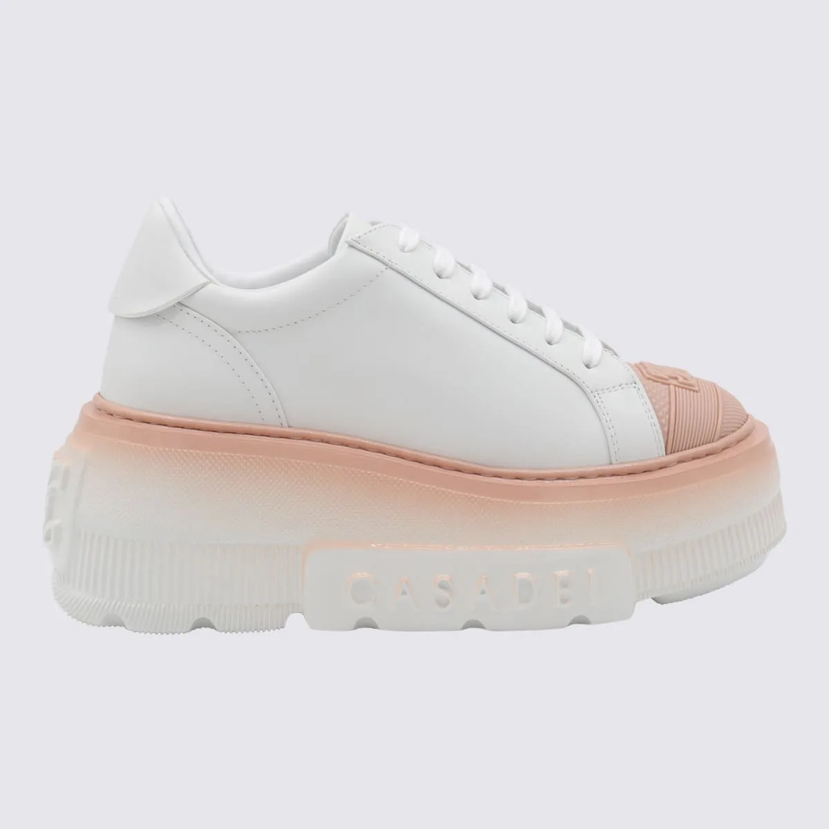 White Leather Ash Nexus Sneakers