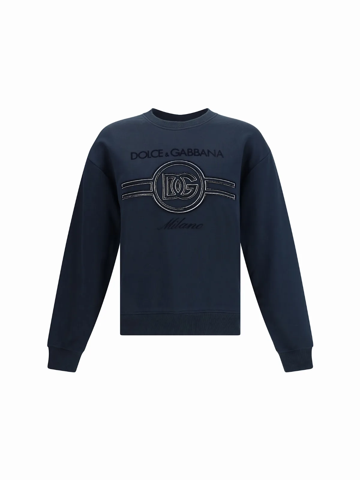 Jersey Sweatshirt With Embroidery by Dolce & Gabbana