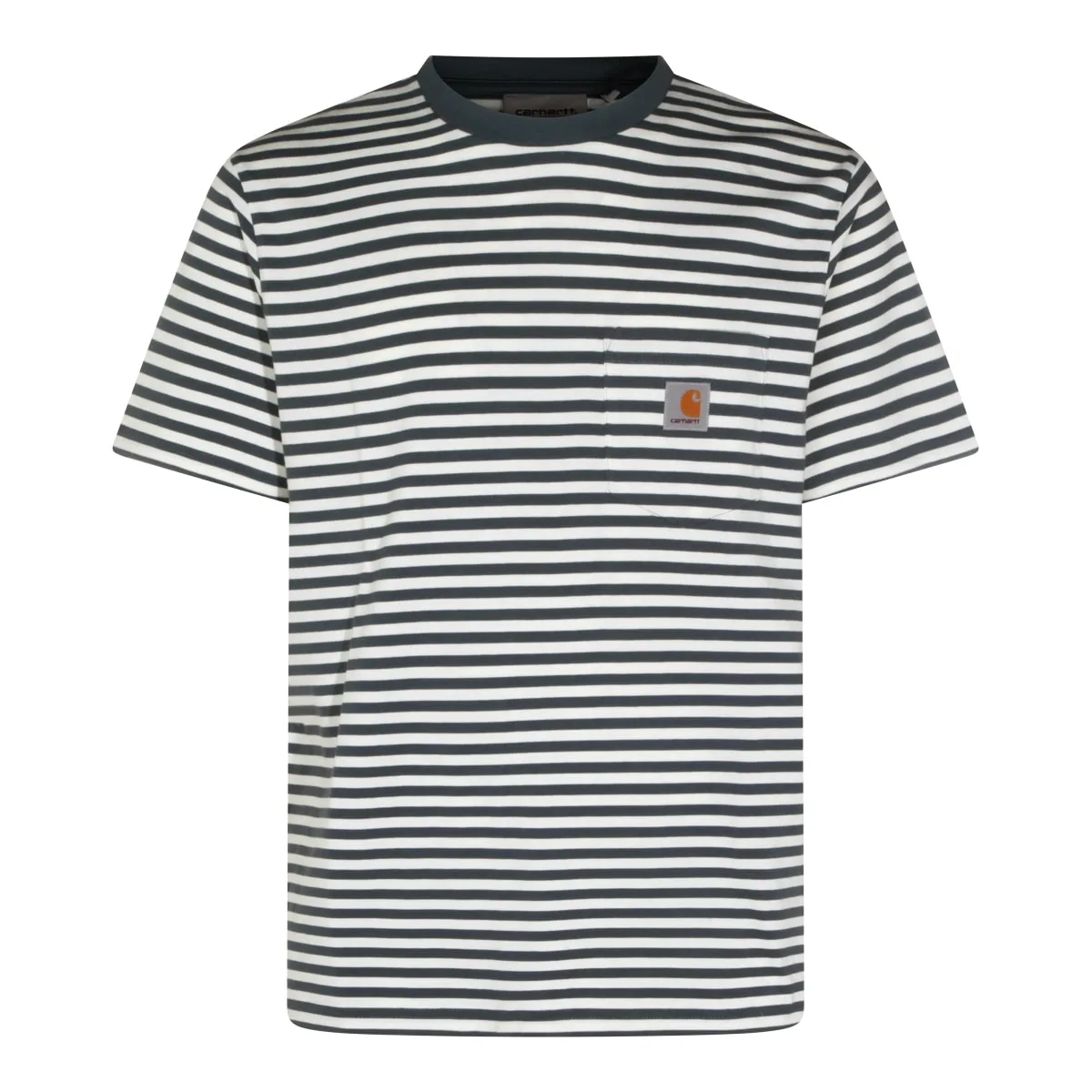 Blue And White Cotton T-shirt