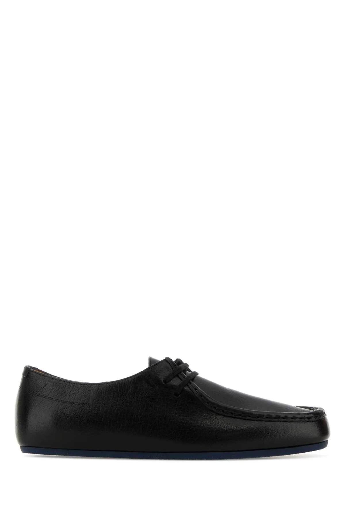 Black Leather Hood Loafers