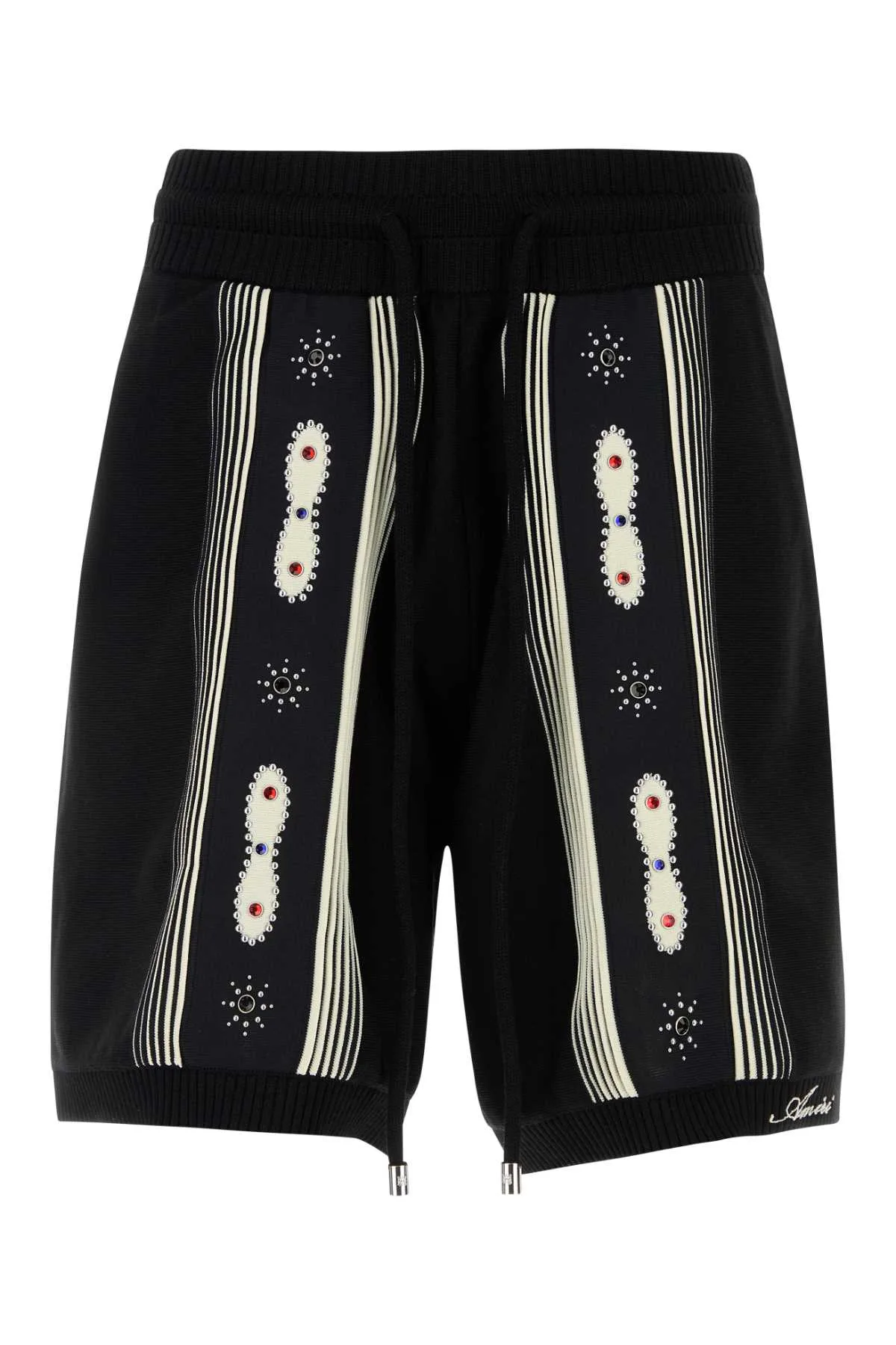 Black Wool Blend Bermuda Shorts