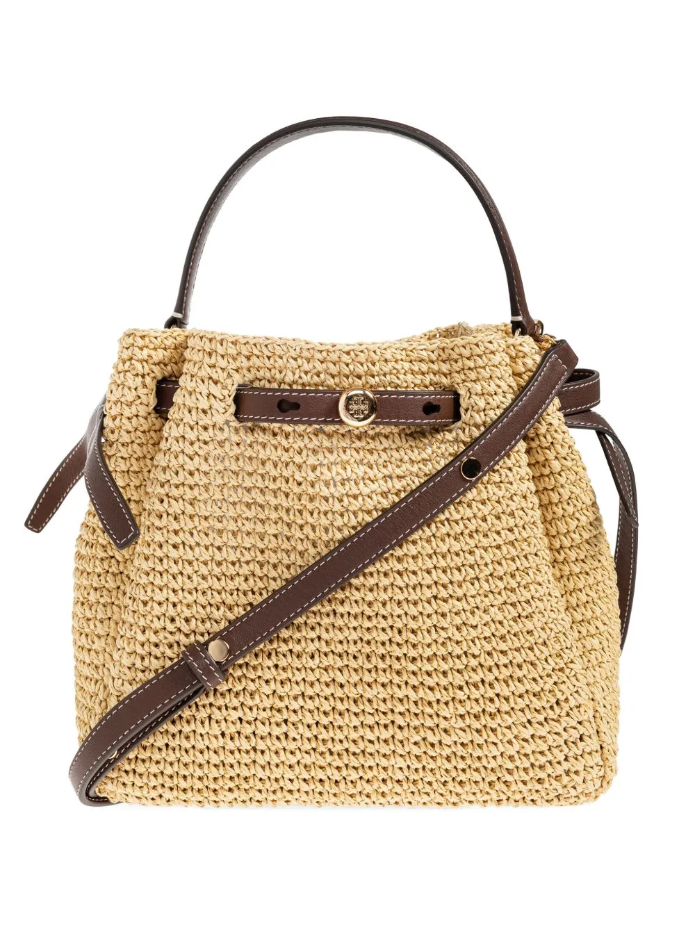 Romy Straw Bucket Bag by Tory Burch