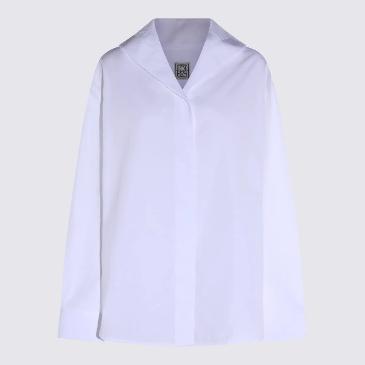 White Cotton Shirt by Totême