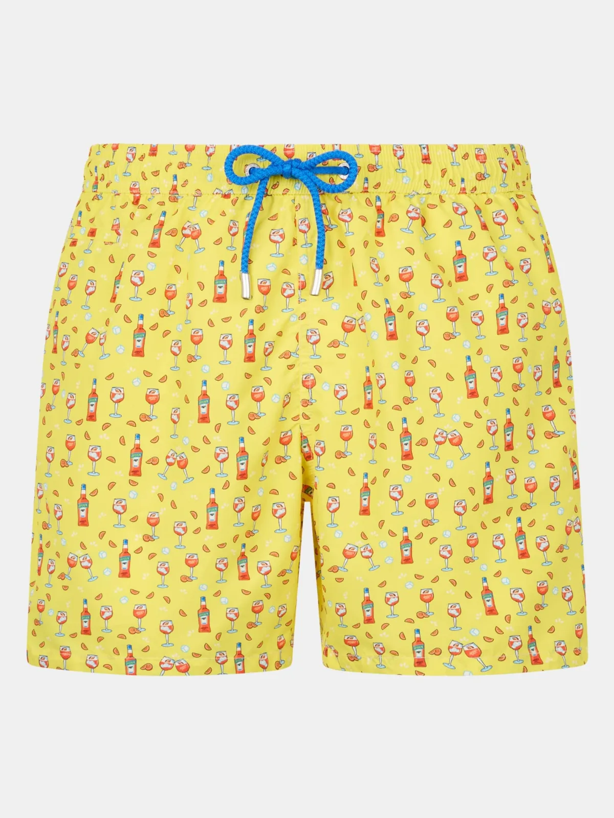 Man Lightweight Fabric Swim-shorts Lighting Micro Fantasy With Aperol Spritz Print Aperol Special Edition by MC2 Saint Barth