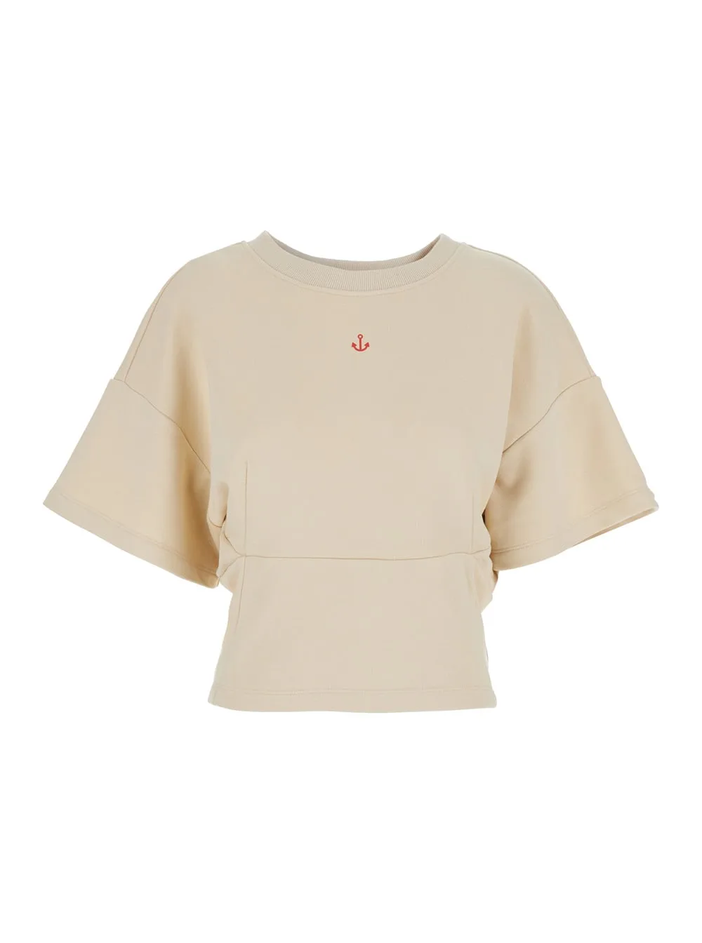 Sweater merci White With Long Sleeves And Round Neck In Cotton For Women by Merci