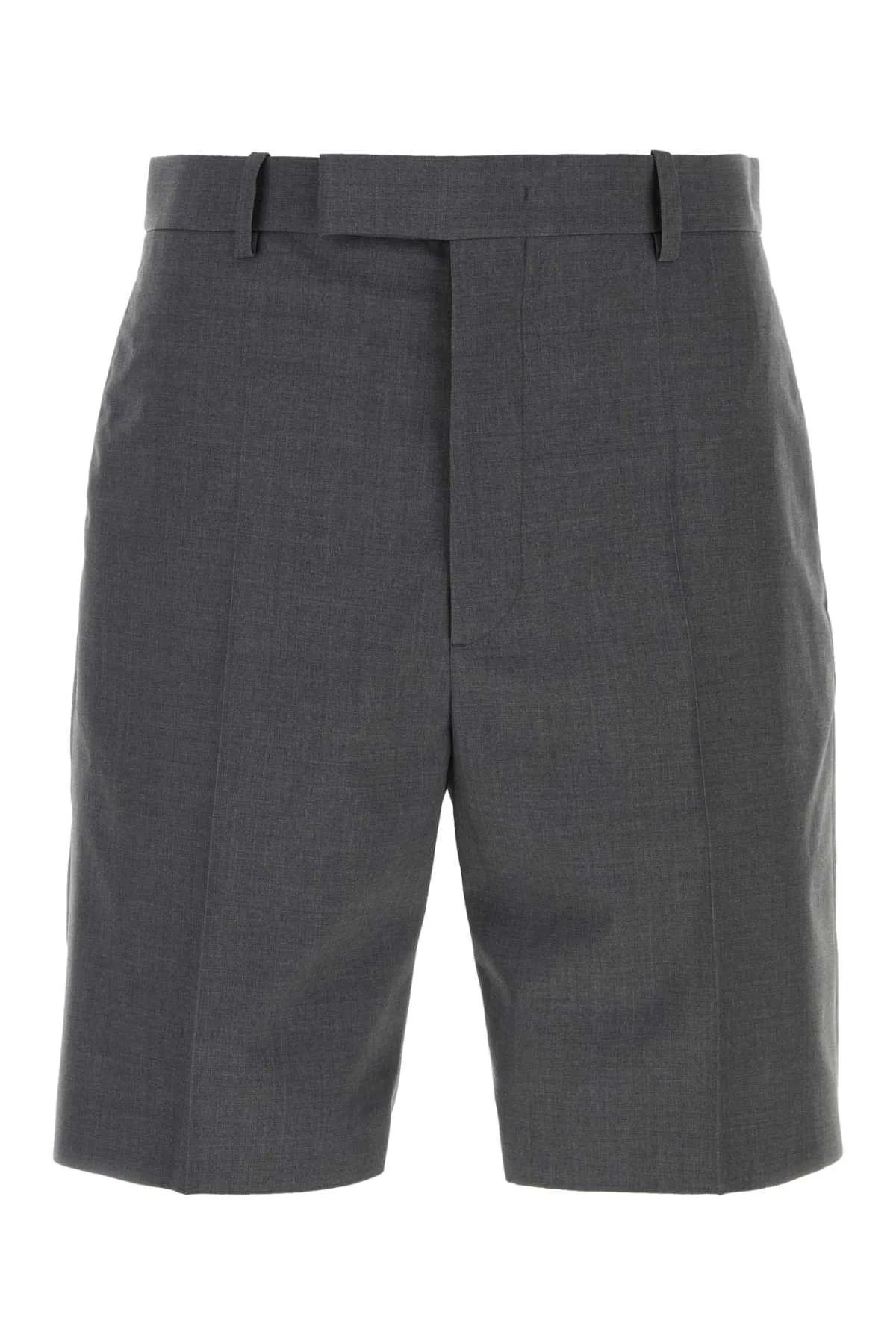 Dark Grey Wool Bermuda Shorts