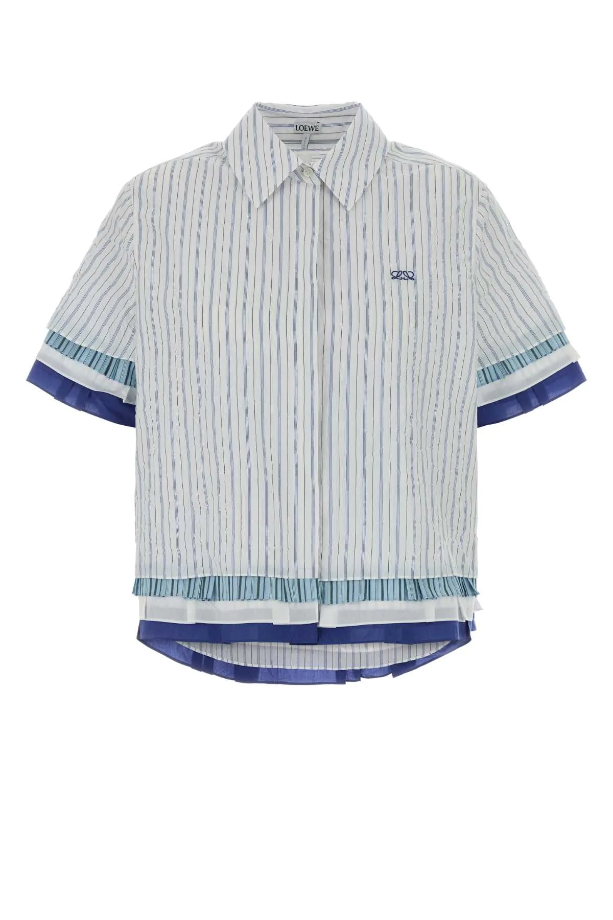 Embroidered Cotton Blend Shirt