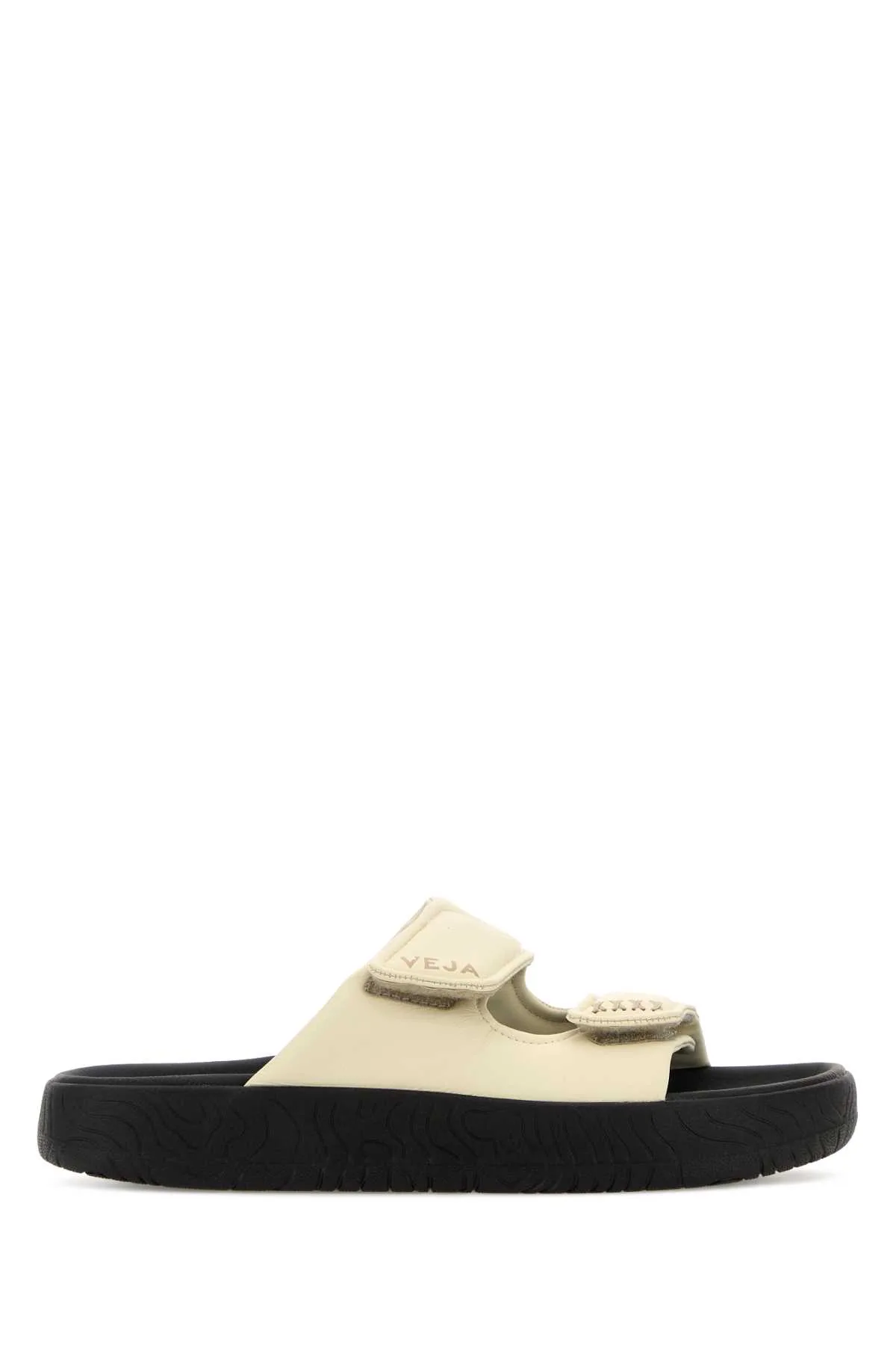 Ivory Leather Etna Slippers by Veja
