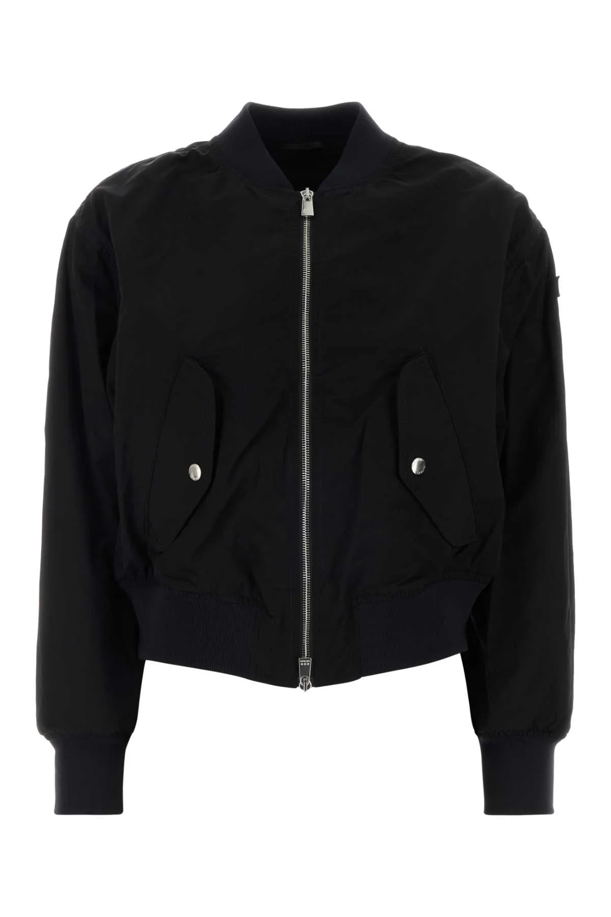 Black Nylon Ottamota Bomber Jacket