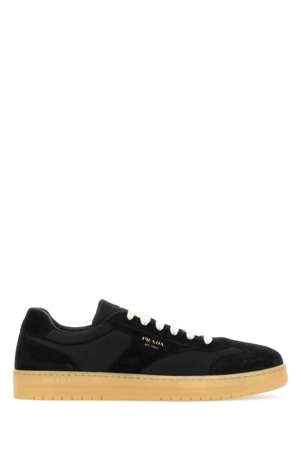 Black Suede E Re-nylon Sneakers