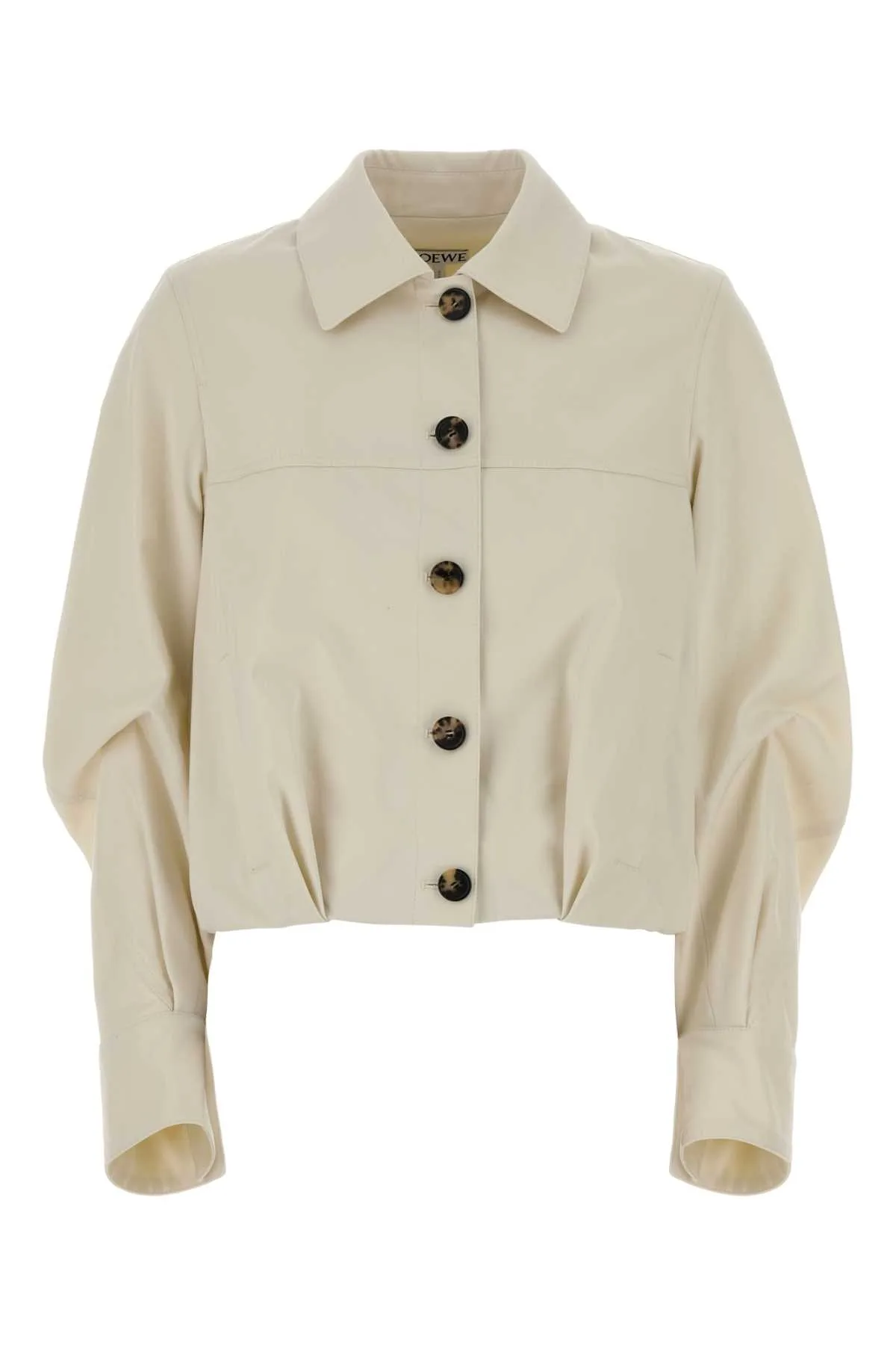 Ivory Cotton Blend Jacket by Loewe