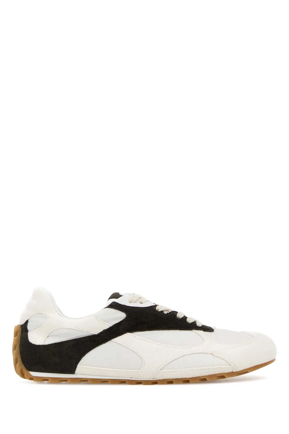 Two-tone Suede And Fabric Orbit Sneakers