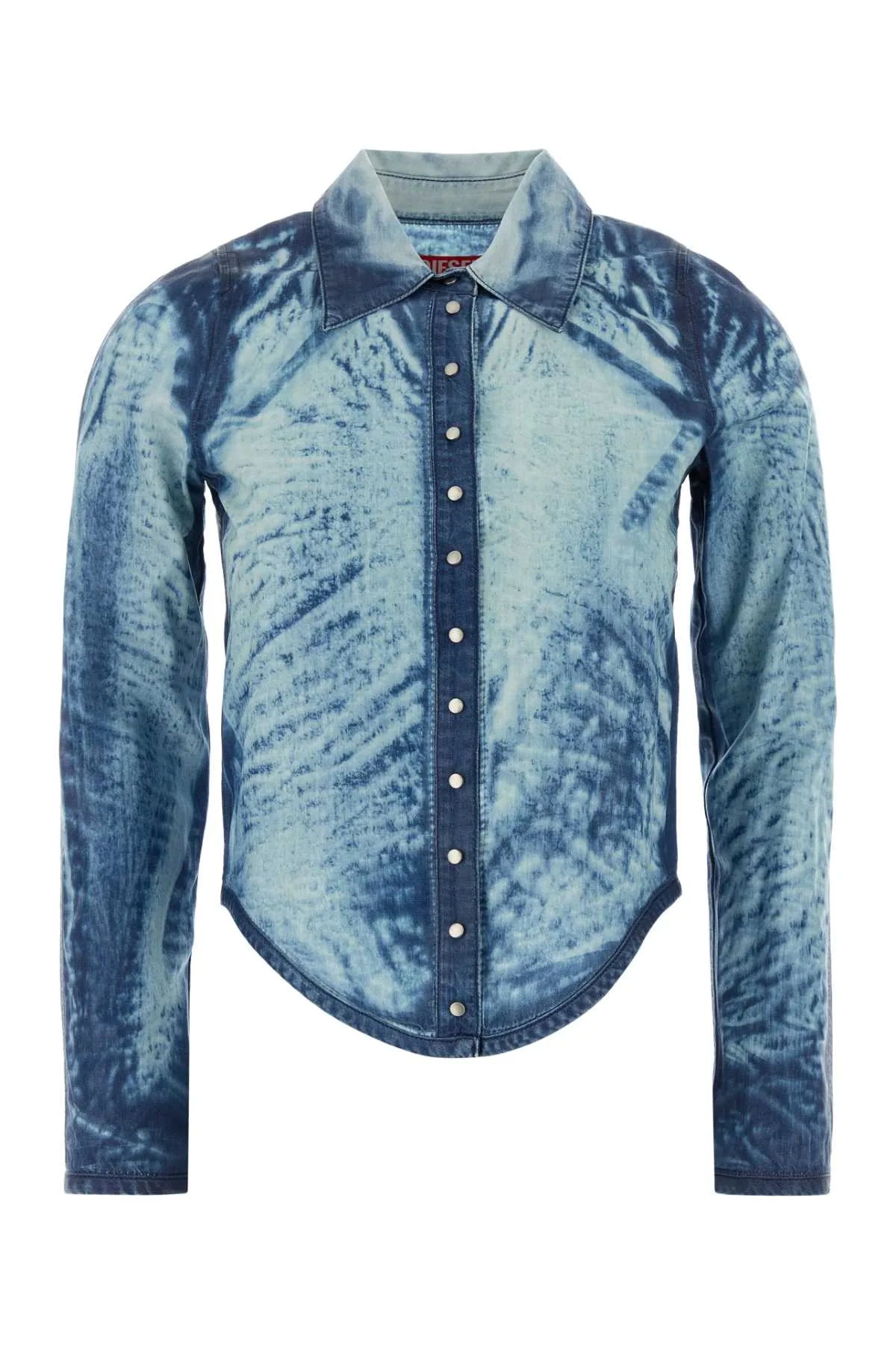 Light Blue Lyocell De-lyria Shirt by Diesel