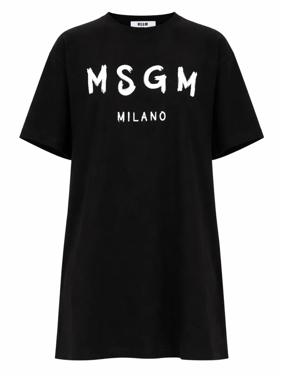 Abito Con Logo Pennellato by MSGM