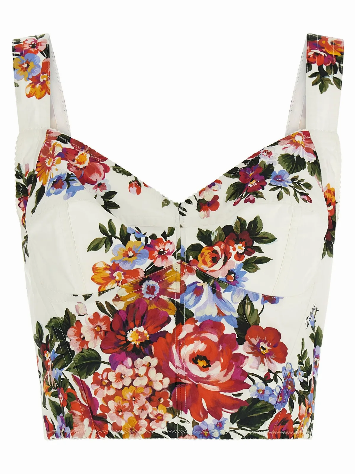mazzo Di Fiori Print Top
