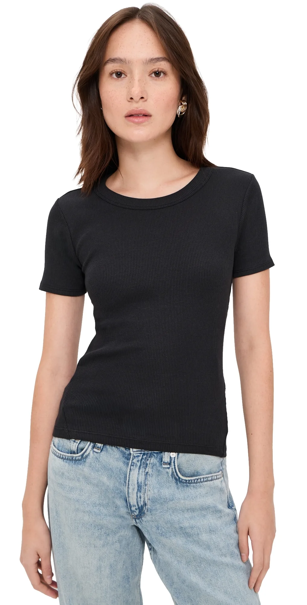 The Essential Rib Short Sleeve Crew Tee