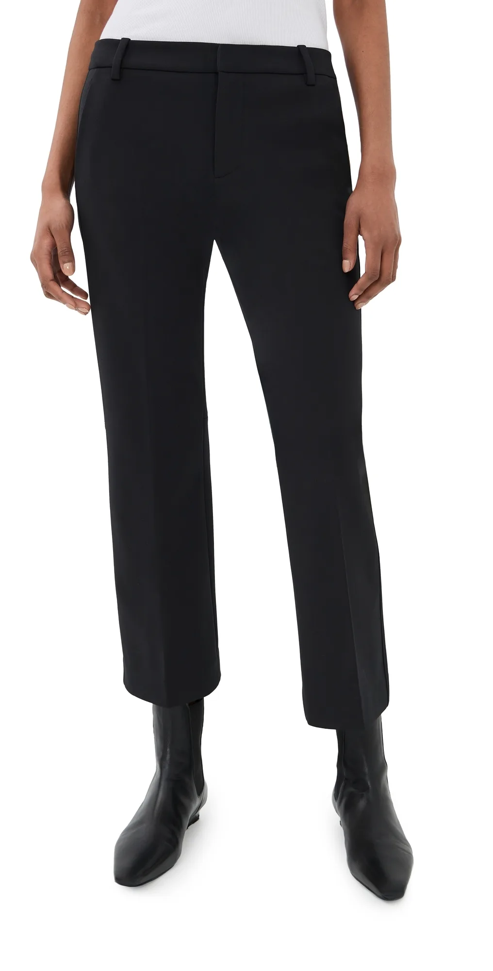 Compact Tech Knit Cropped Bootcut Pants