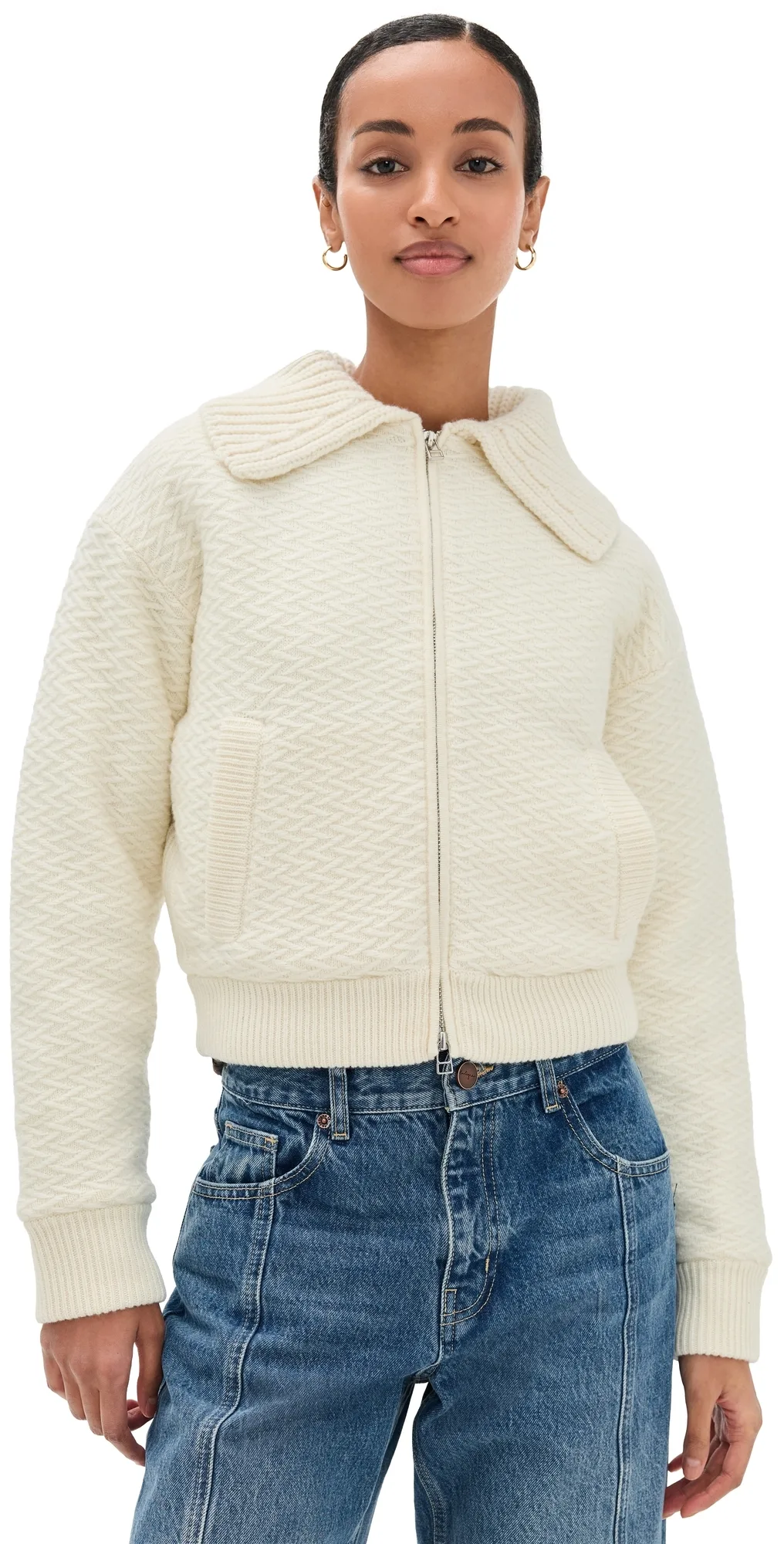 Cross Country Knit Bomber Jacket