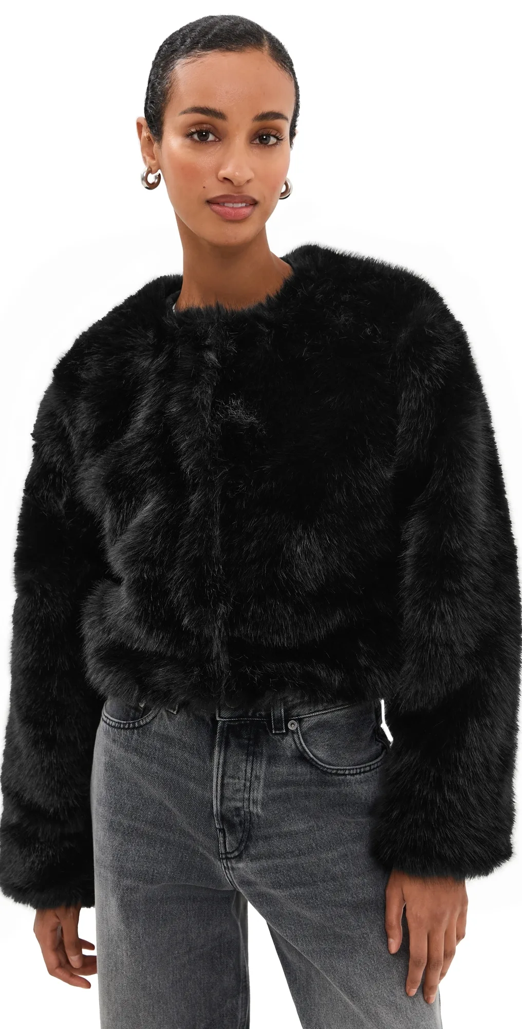 Cash Flow Faux Fur Jacket