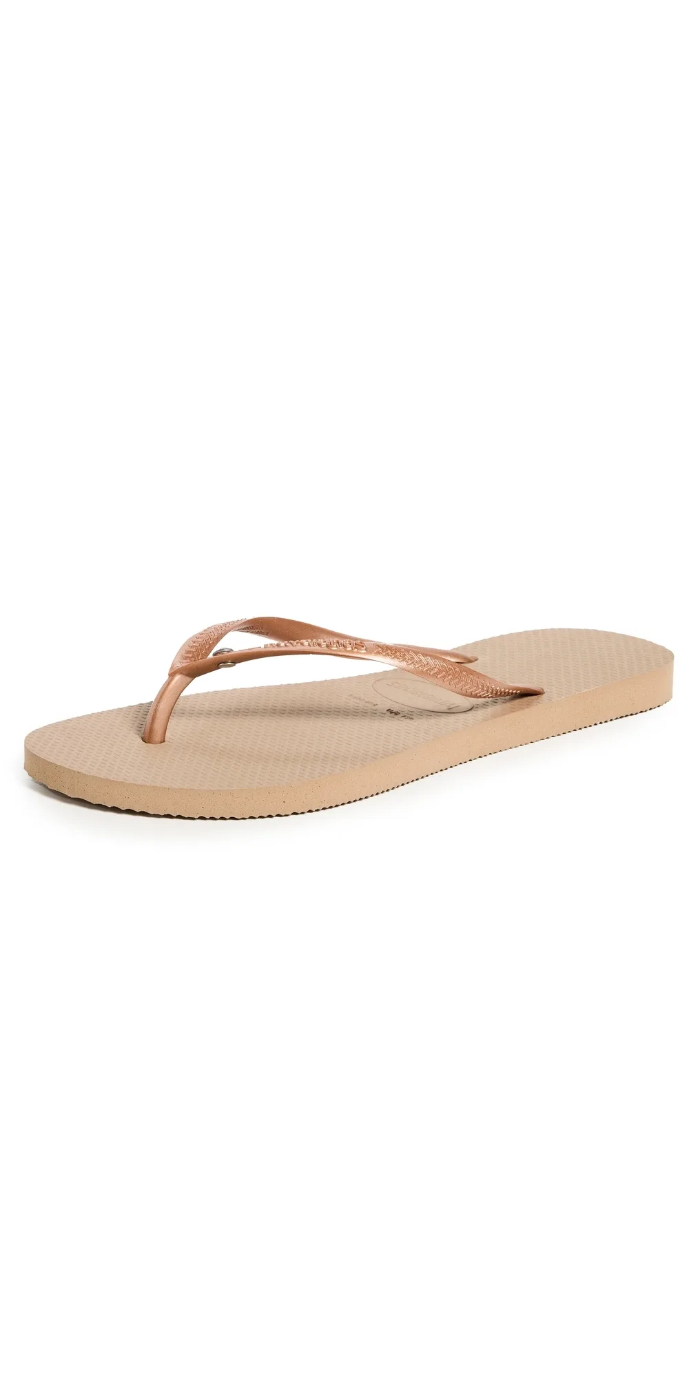 Slim Crystal Flip Flops
