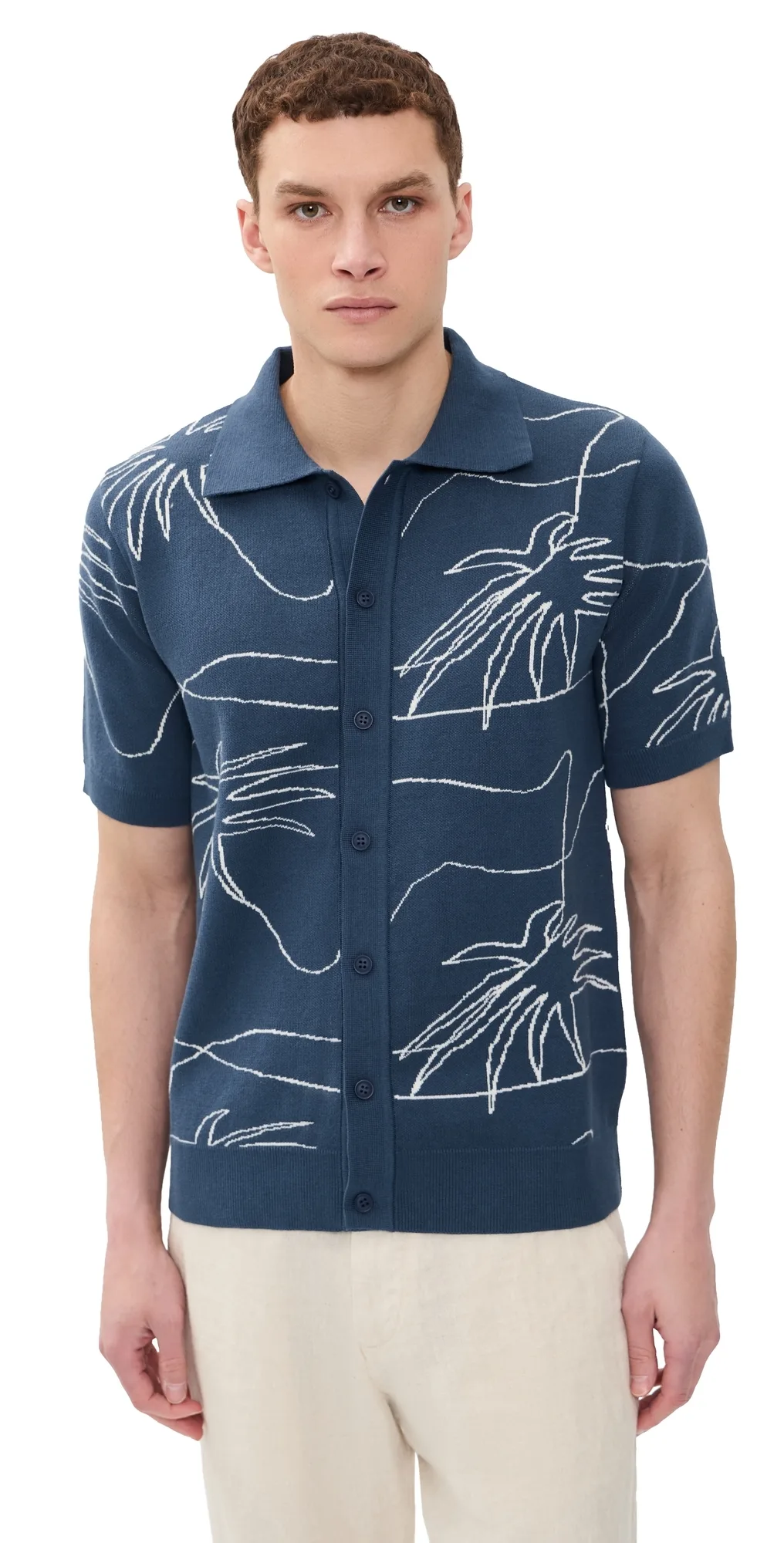 The Palms Knit Collared Shirt