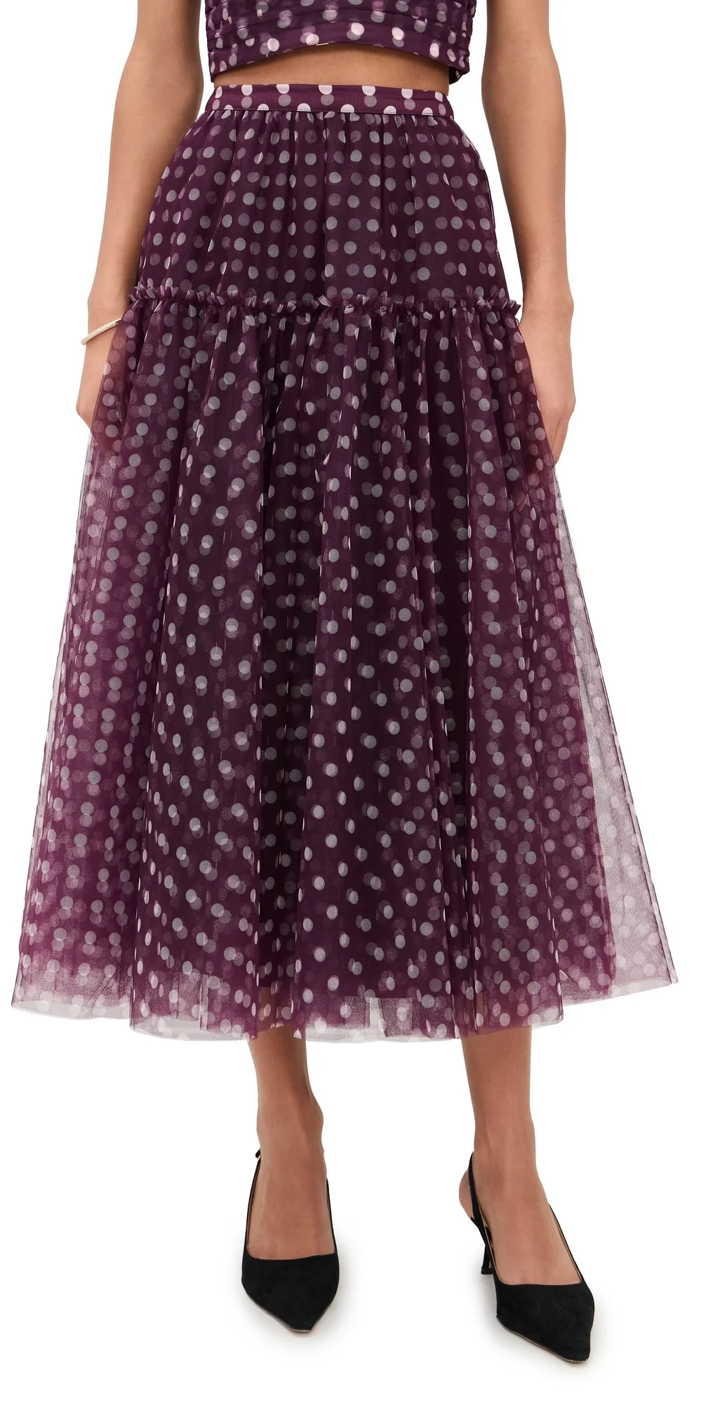 Camille Polka Dot Selly Skirt