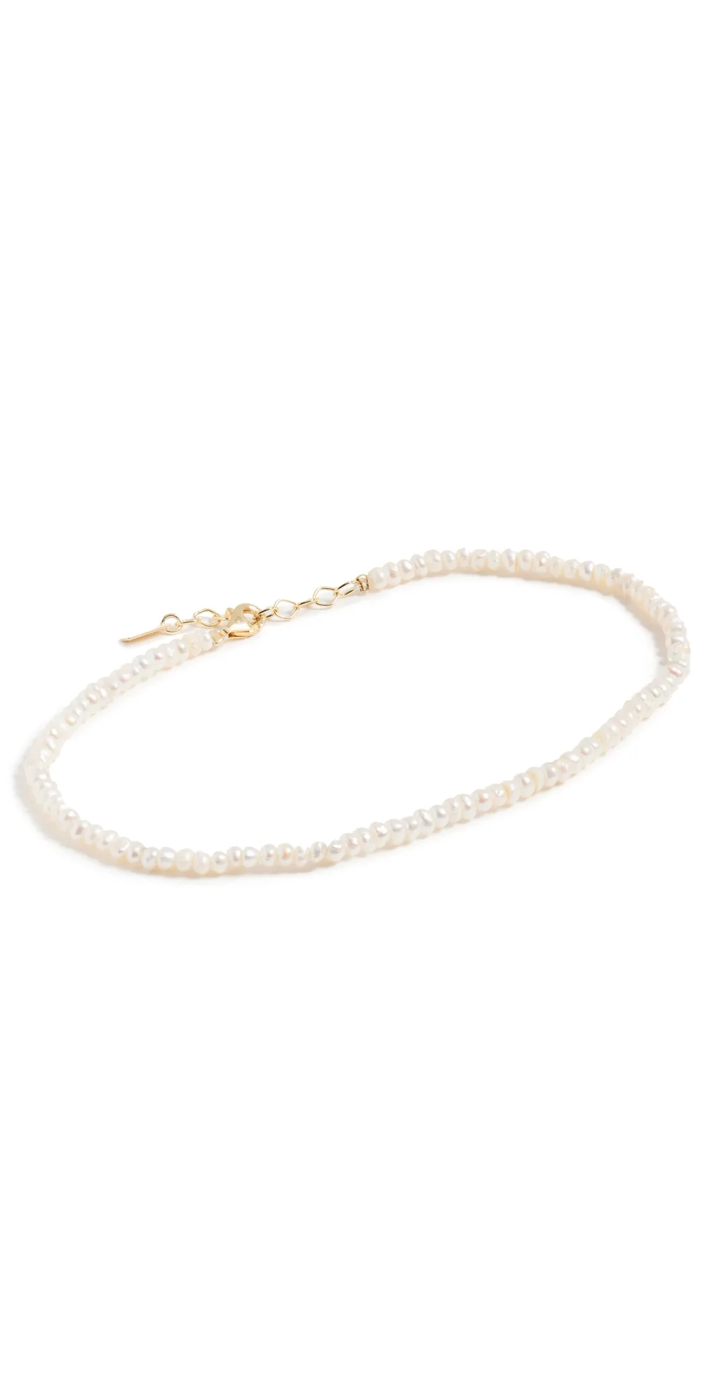 Tiny Pearl Anklet by By Adina Eden