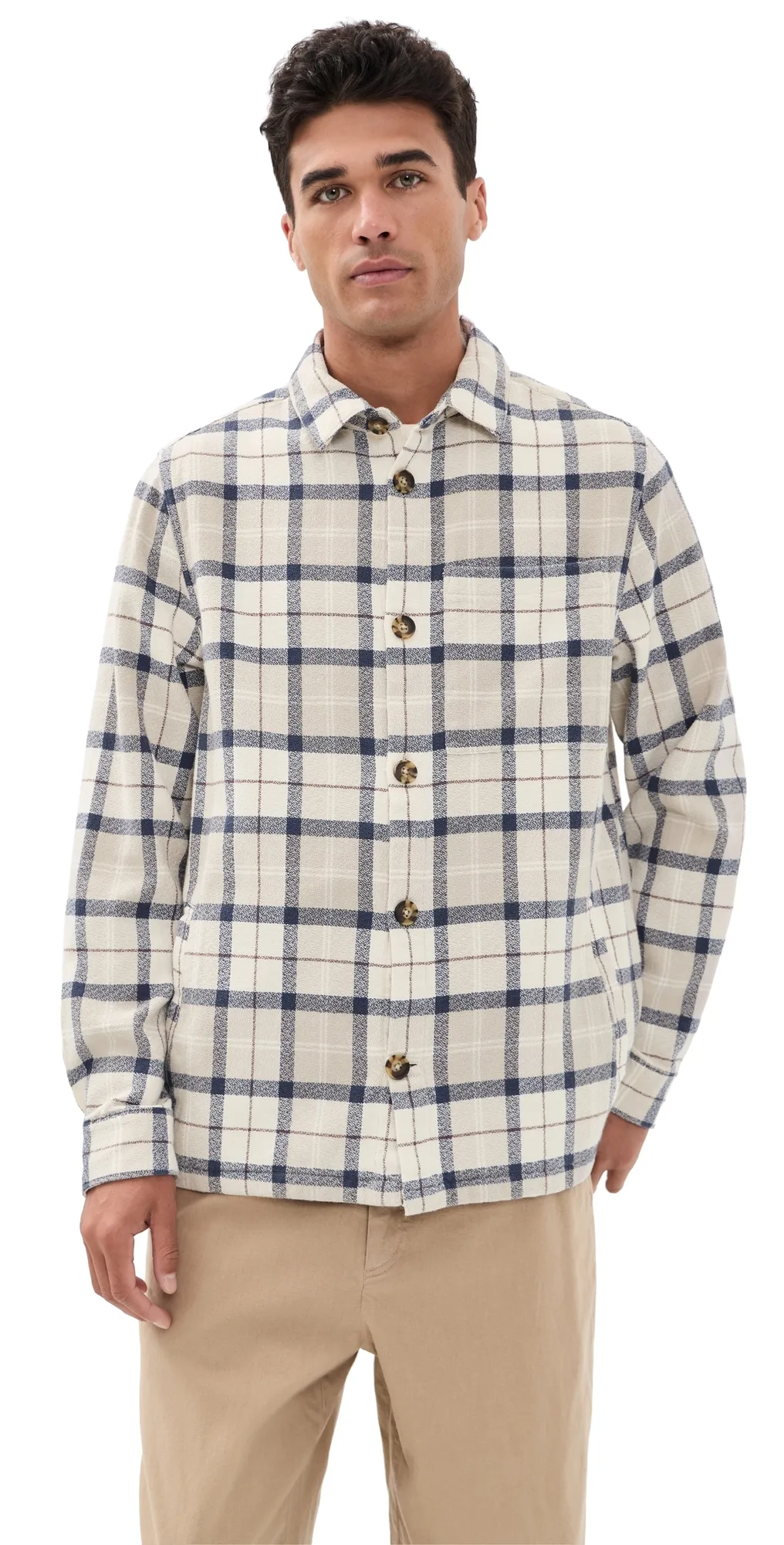 Vennel Textured Tartan Overshirt by Barbour