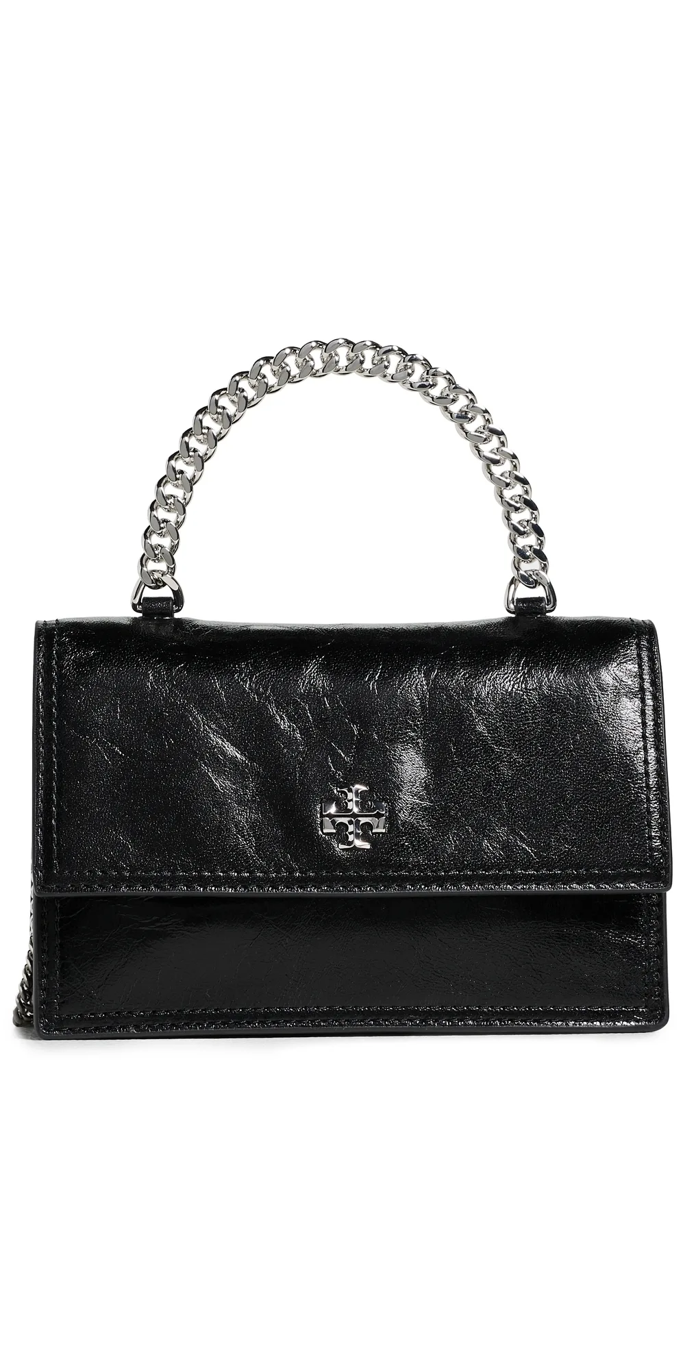 Kira Deconstructed Mini Top Handle Chain Wallet by Tory Burch