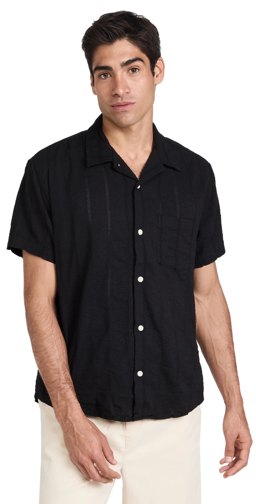 Striped Seersucker Shirt
