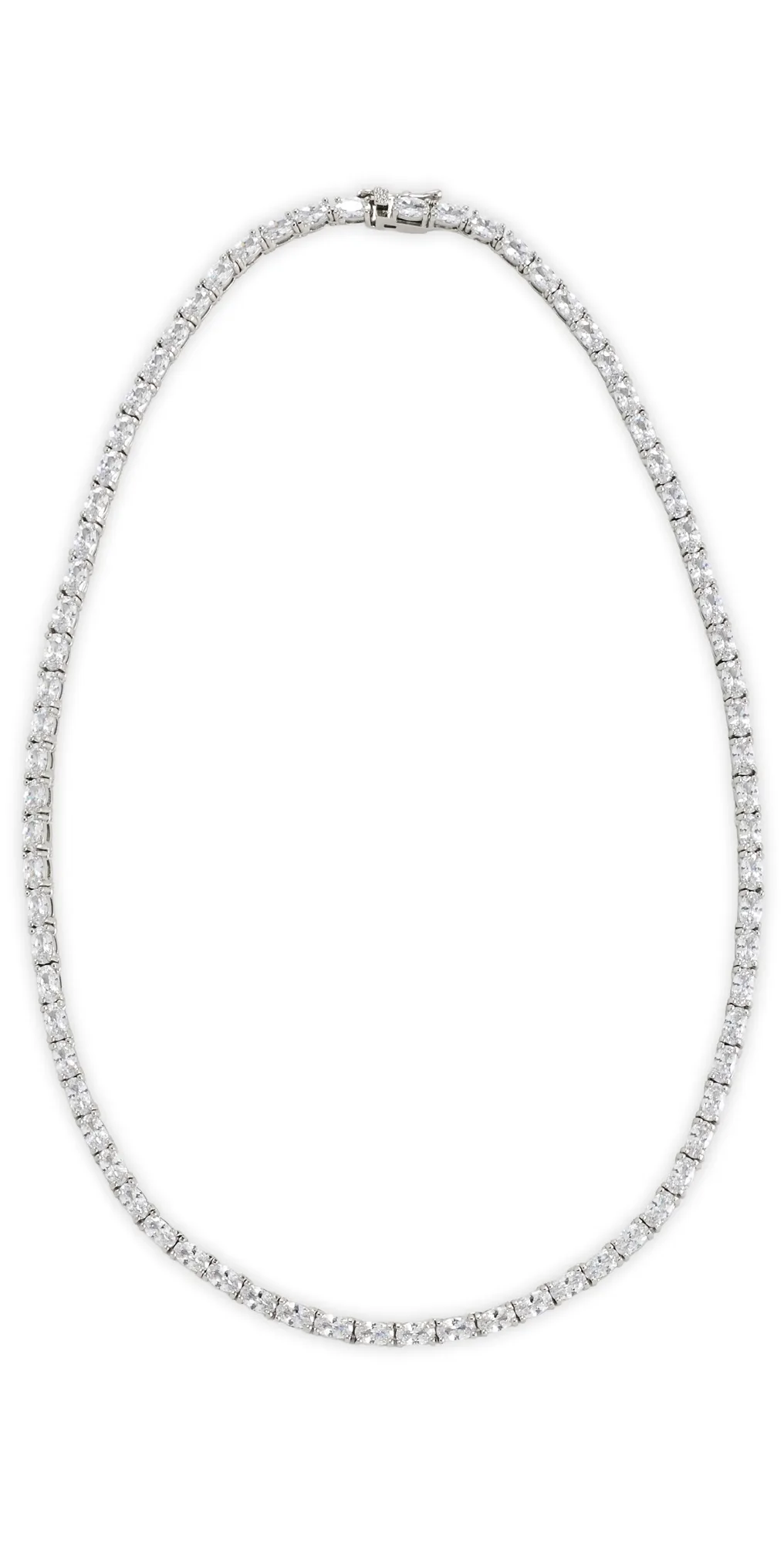 Oval Tennis Necklace