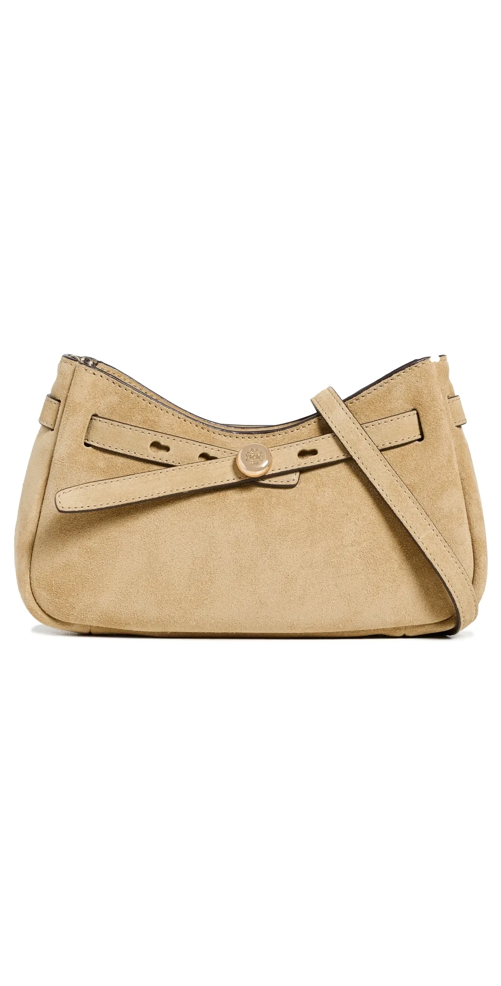 Romy Suede Zip Top Crossbody Bag