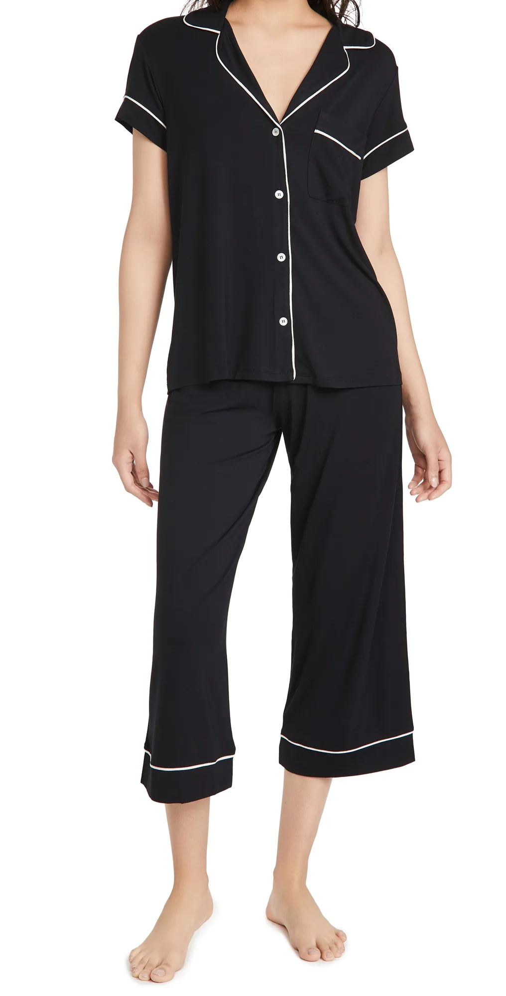 Gisele Short Sleeve Crop Pajama Set