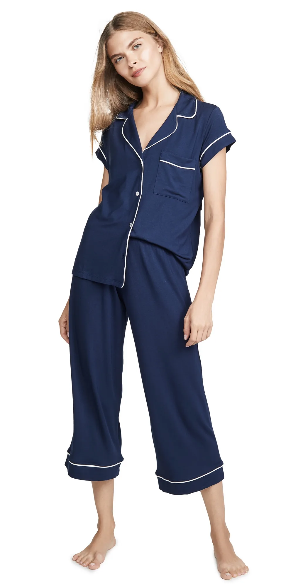 Gisele Short Sleeve Crop Pajama Set