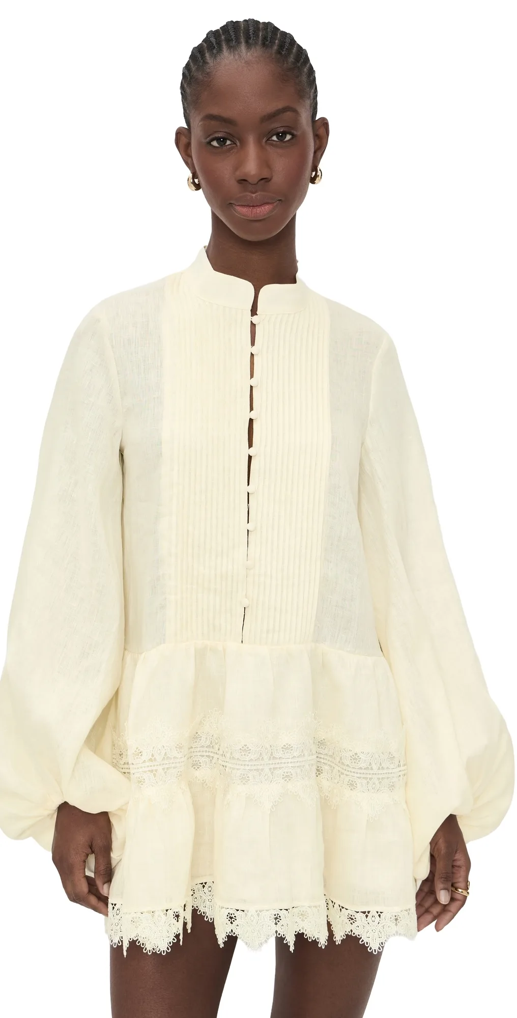 Antonia Lace Trim Mini Dress