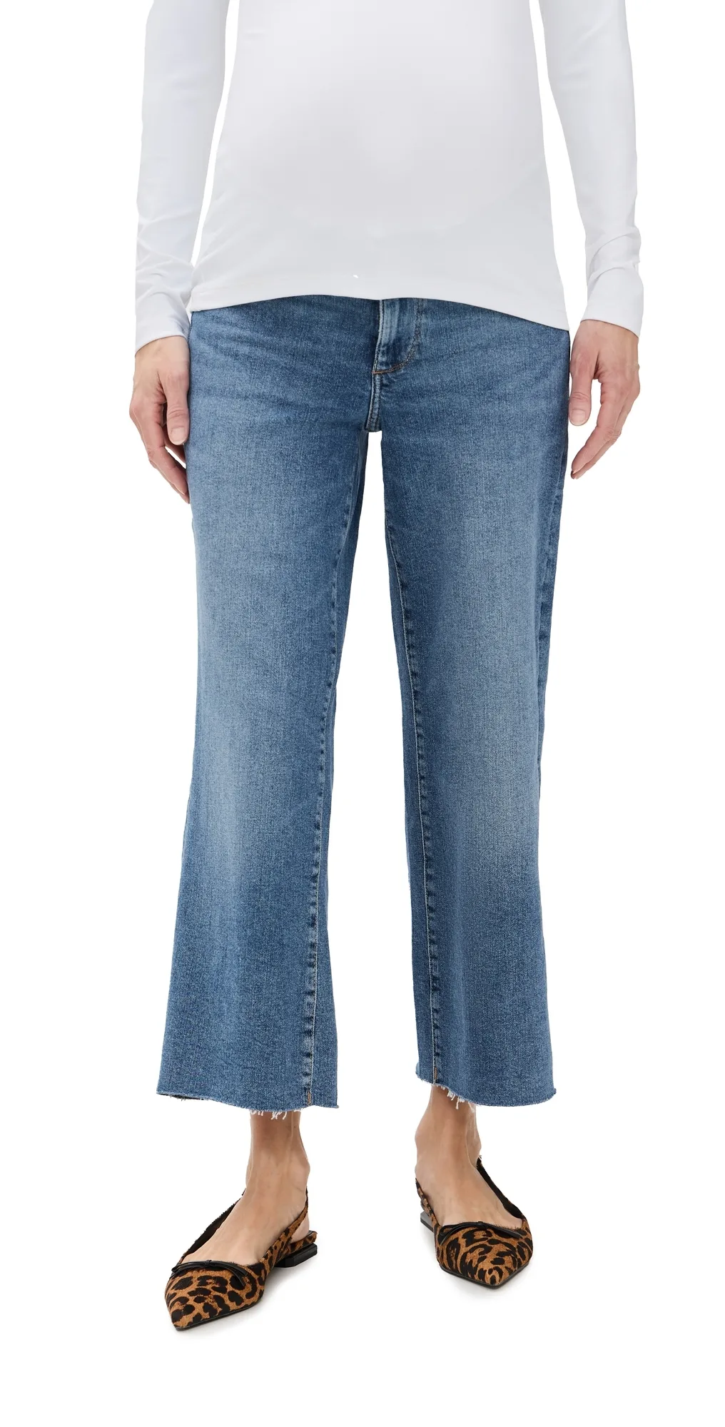 Hepburn Wide Leg Petite Maternity Jeans by DL1961