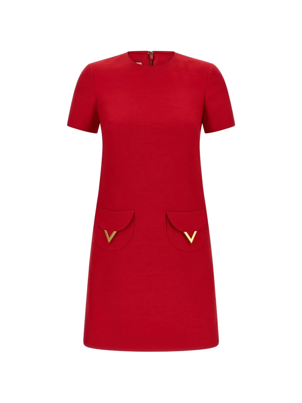 Vlogo Signature Wool And Silk Dress