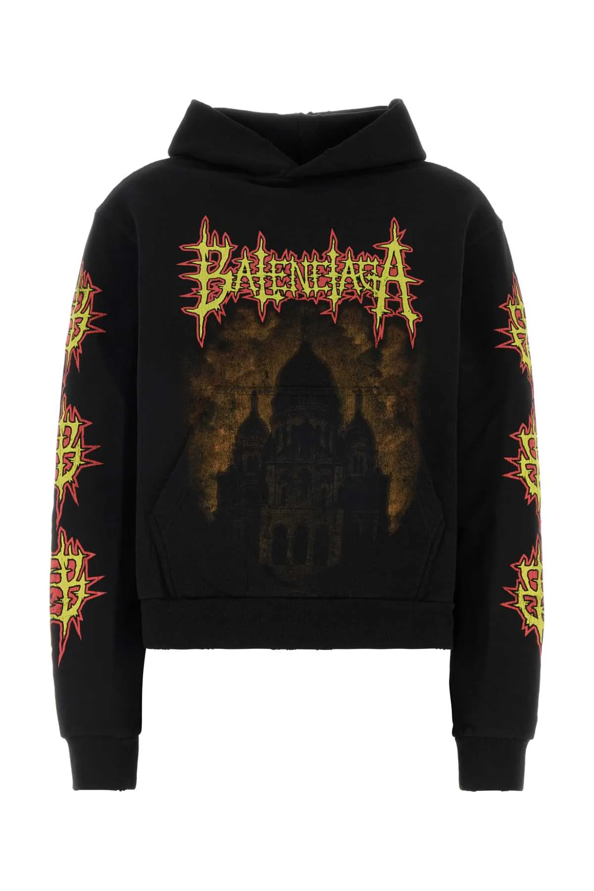 Black Cotton Sweatshirt by Balenciaga