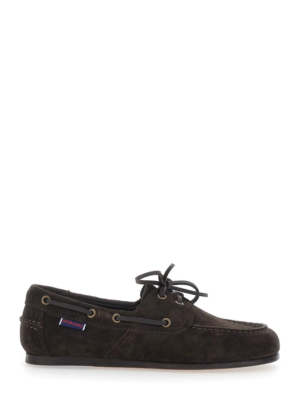 Loafers owen Woman With Rounded Toe In Brown Leather For Women