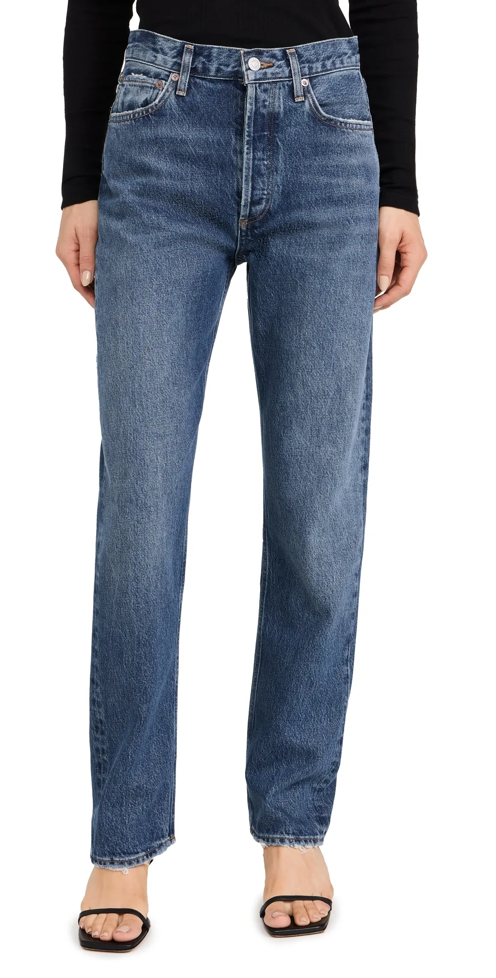 90s Pinch Waist: High Rise Straight Jeans