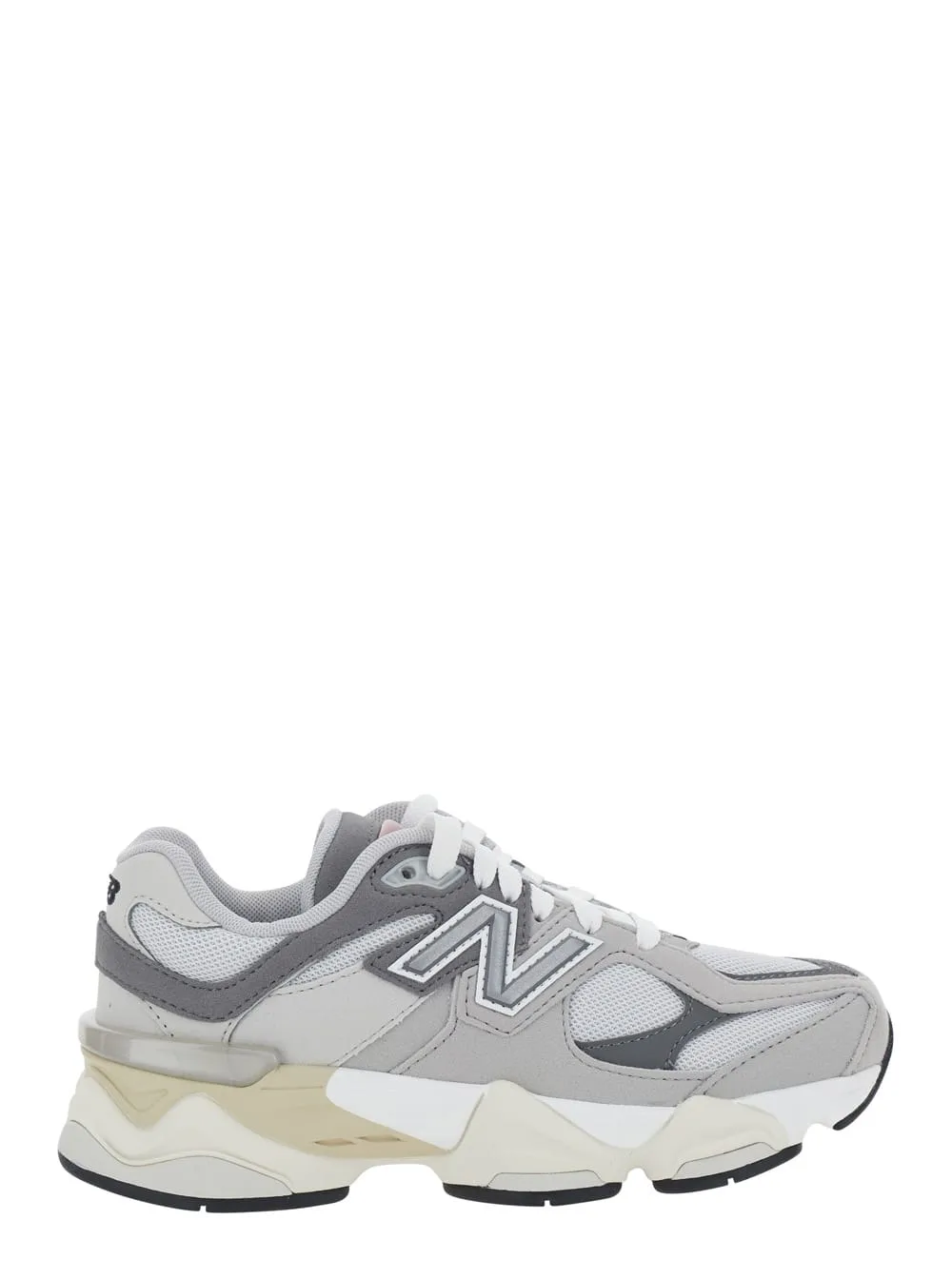 Gray 9060 Sneakers With Contrast Details In Synthetic For Men