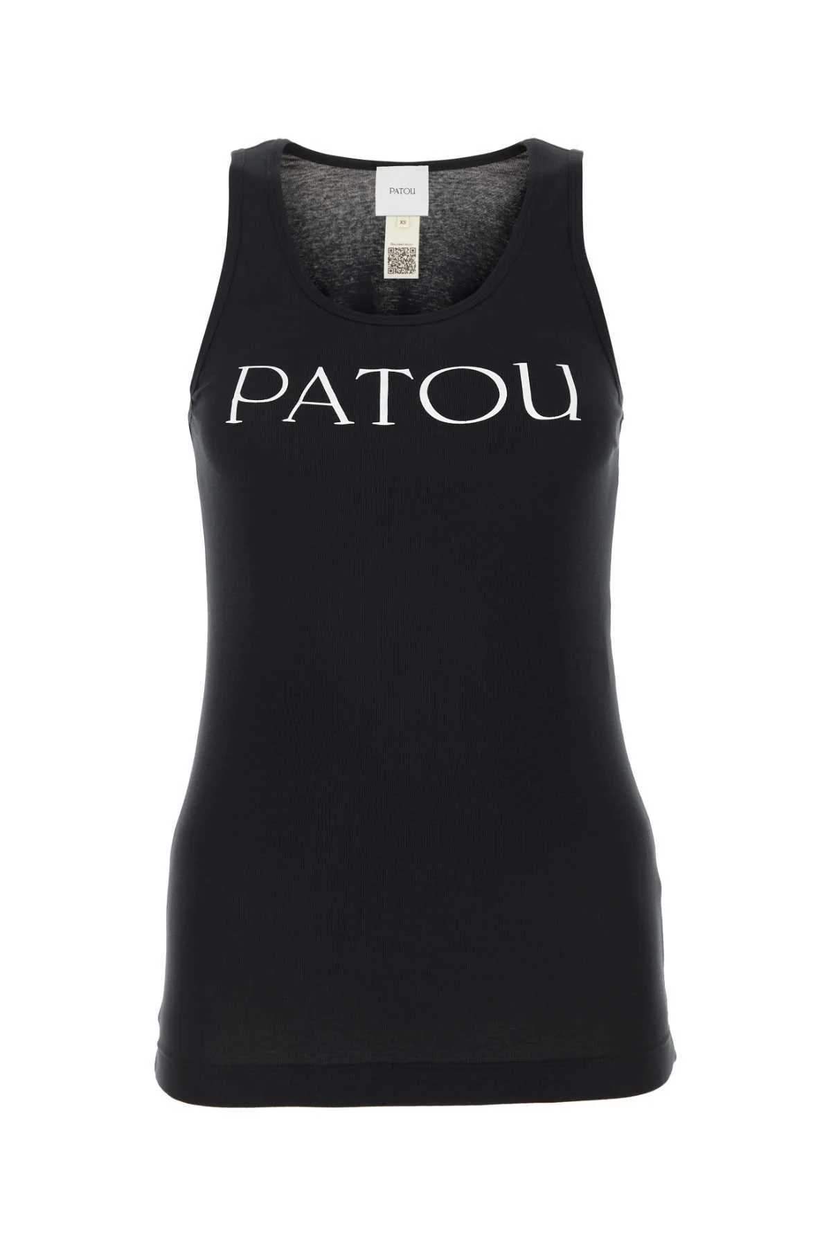 Black Cotton Tank Top
