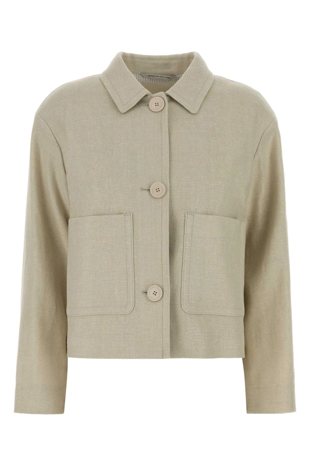 Sand Stretch Linen Blend Dattero Blazer