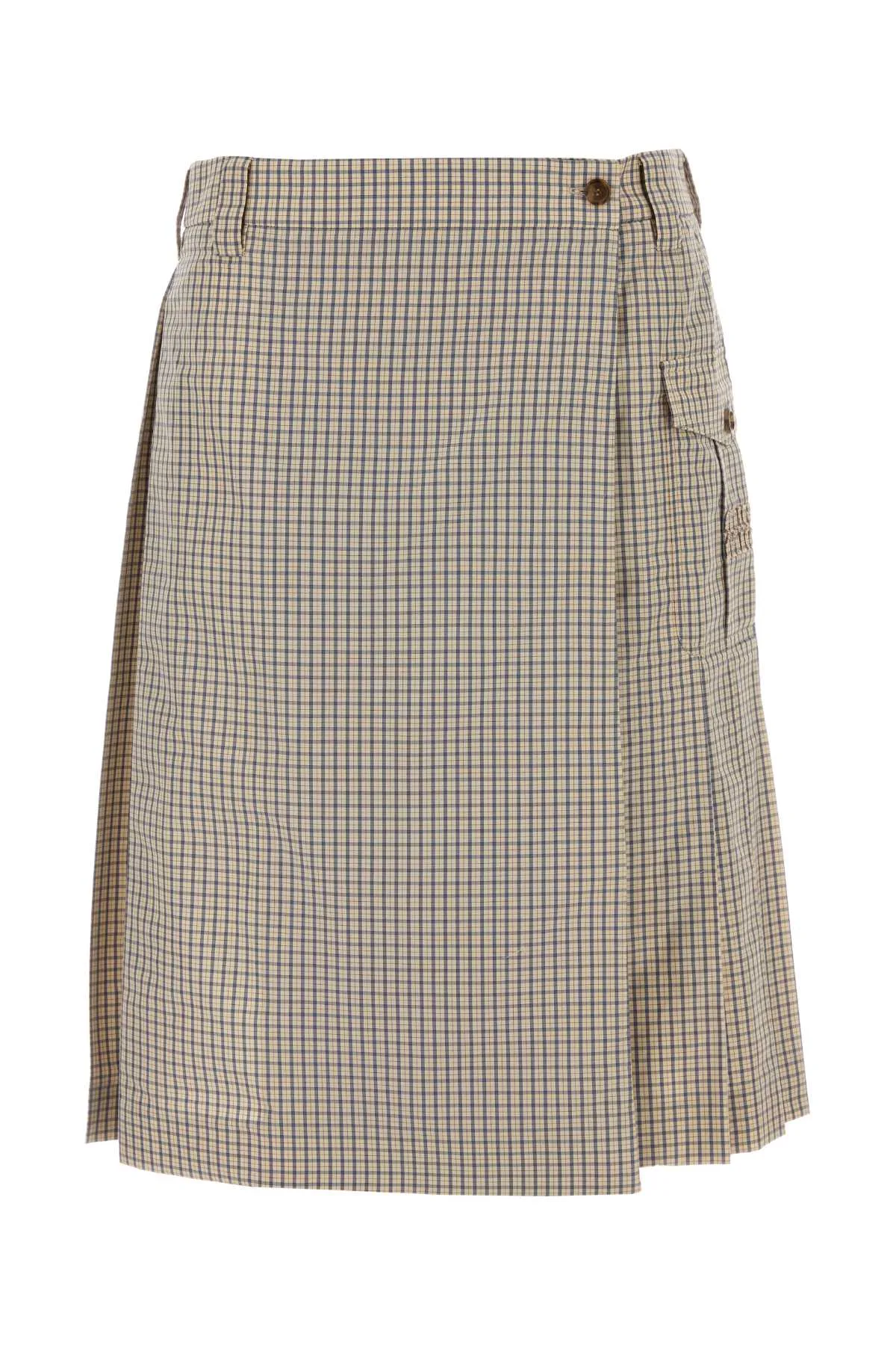 Embroidered Nylon Blend Skirt