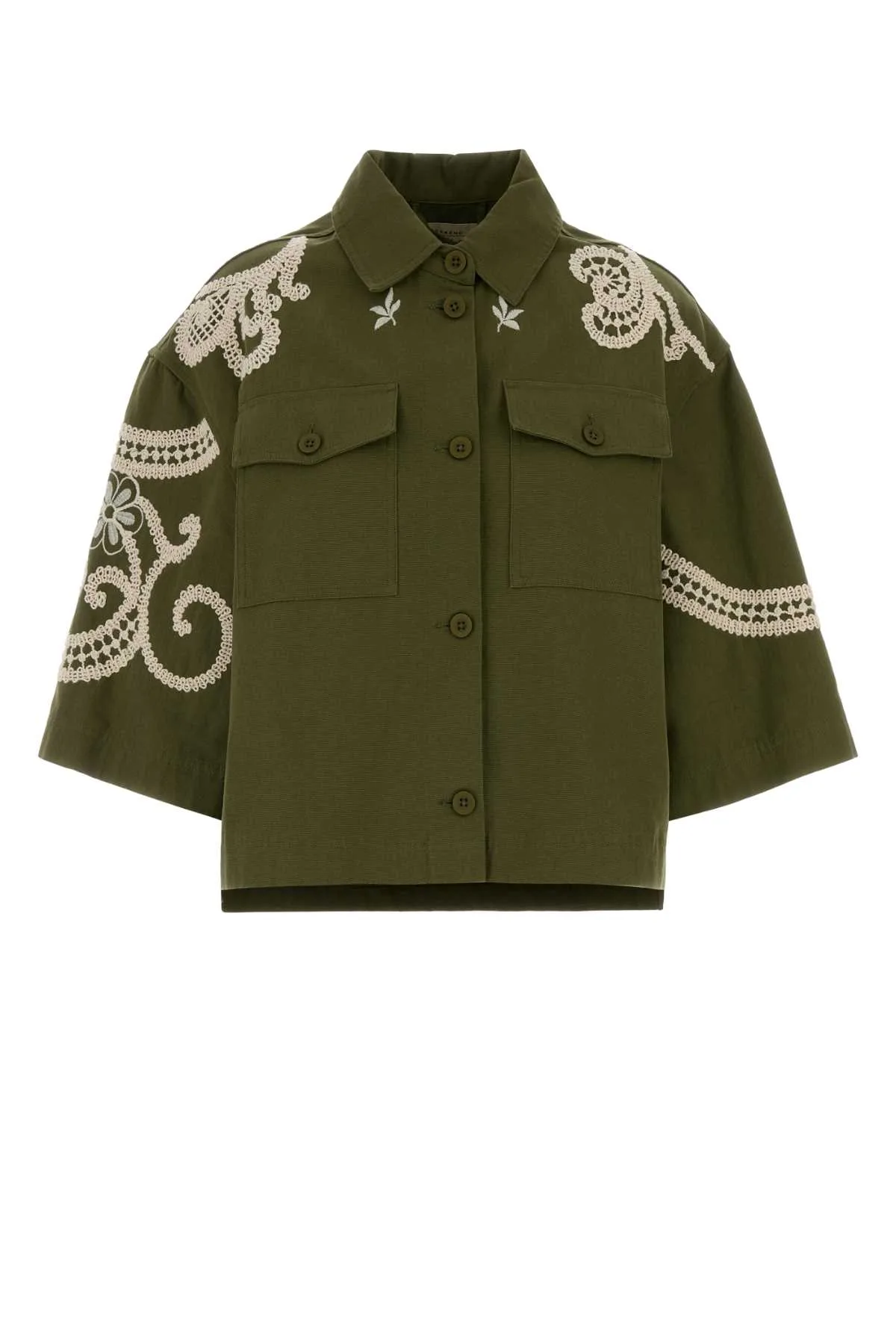 Olive Green Canvas Como Shirt by Weekend Max Mara