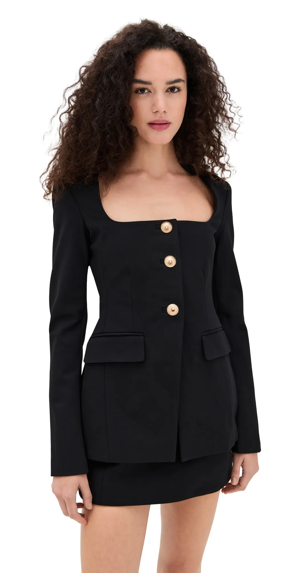 Soft Stretch Ponte Sculpted Blazer