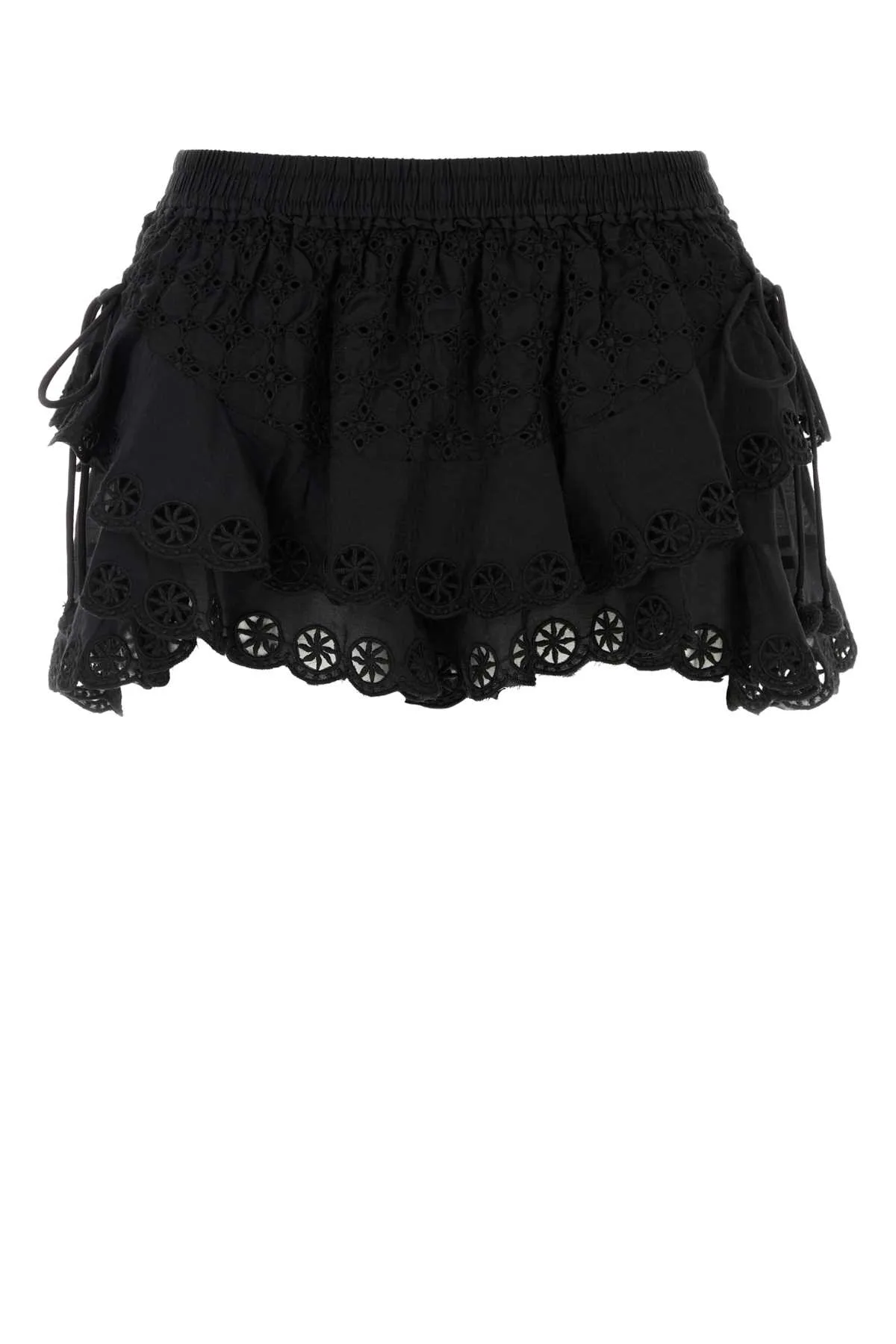 Black Broderie Anglaise Neis Shorts by Isabel Marant
